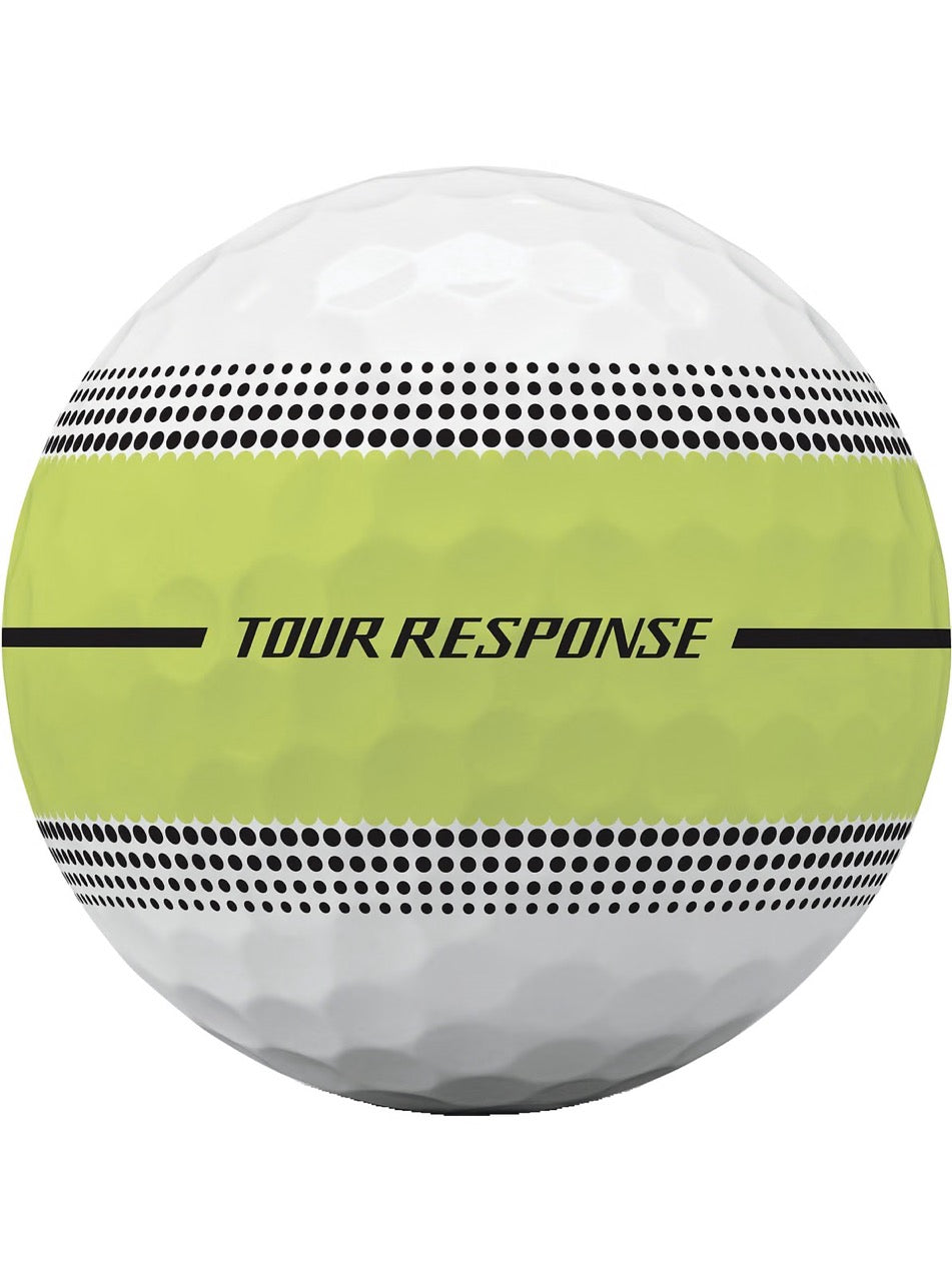 Palline da golf Tour Response Stripe Yellow (2026)