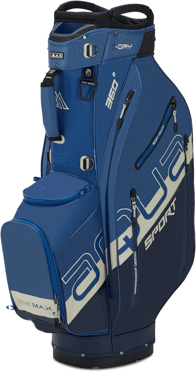 Aqua Sport 360² cart bag navy/blue/white