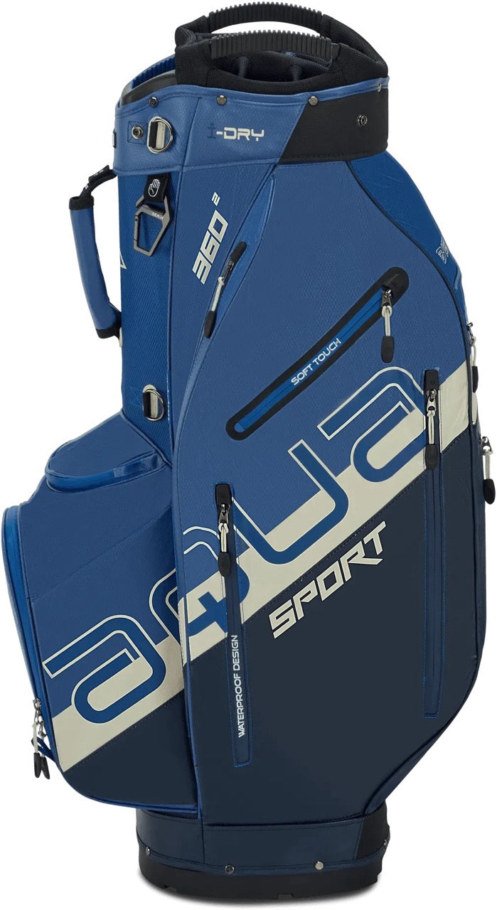 Aqua Sport 360² cart bag navy/blue/white