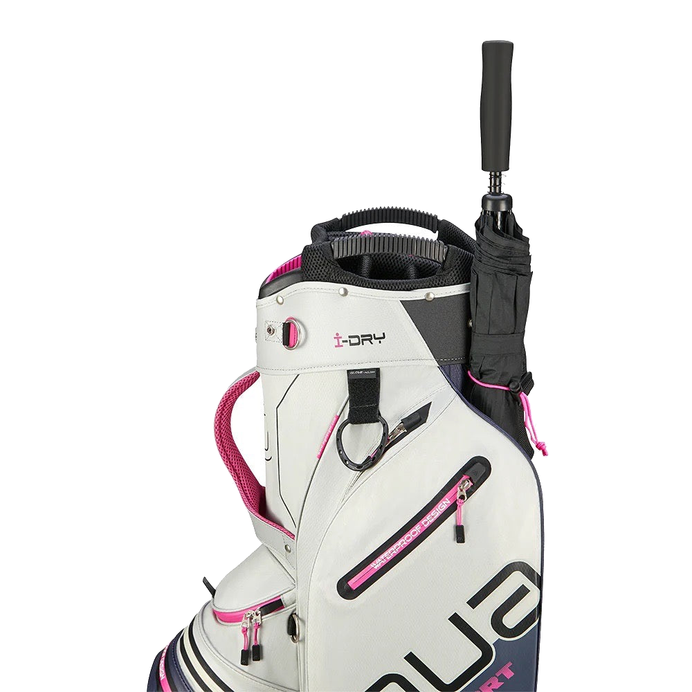 Aqua Sport 4 Cartbag Weiss/Steelblue/Fuchsia