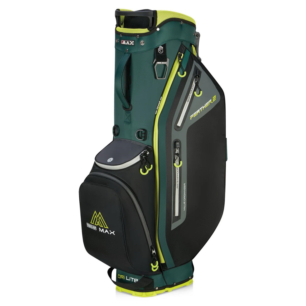Dri Lite Feather 2 Stand Bag Green/Black