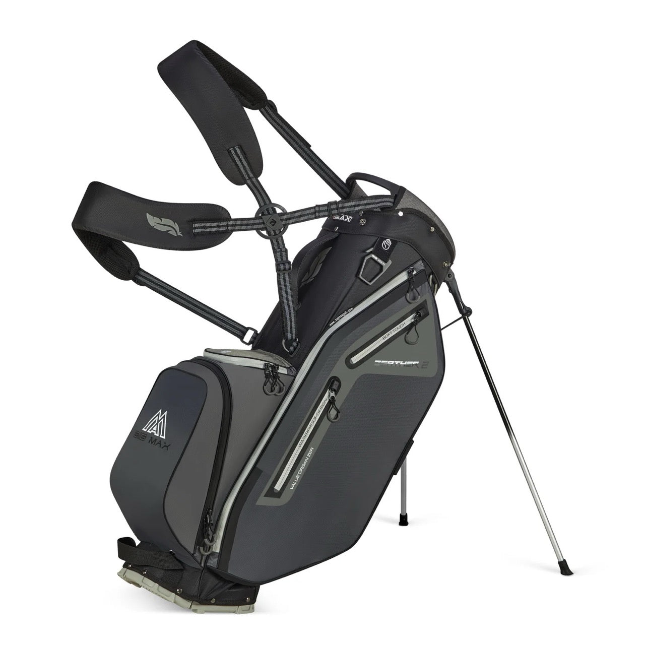 Dri Lite Feather 2 Stand Bag Grey/Black