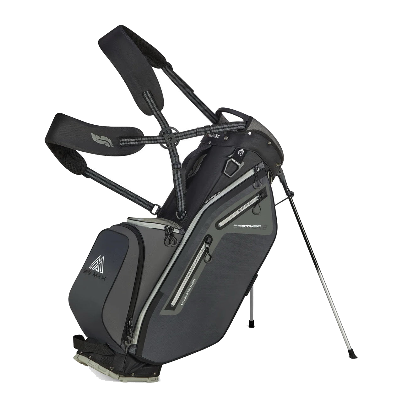 Dri Lite Feather 2 Stand Bag Grey/Black