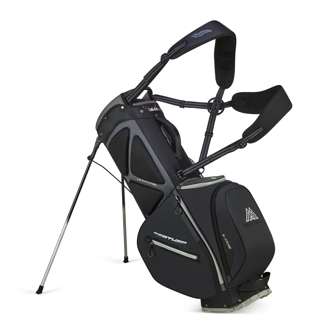 Dri Lite Feather 2 Stand Bag Grey/Black