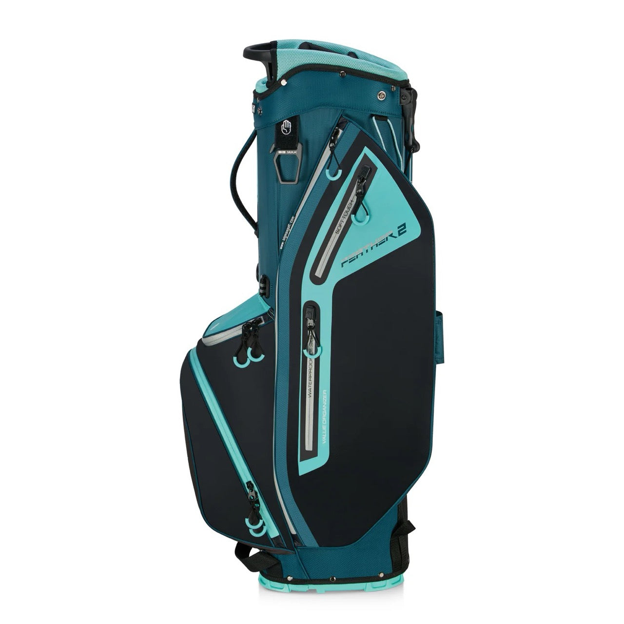 Dri Lite Feather 2 Stand Bag Turquoise/Black