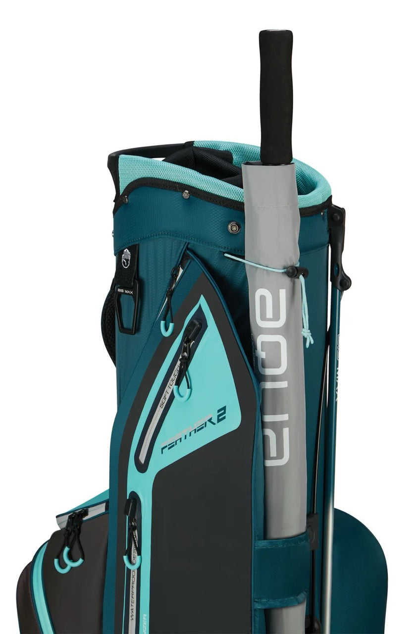 Dri Lite Feather 2 Stand Bag Turquoise/Black