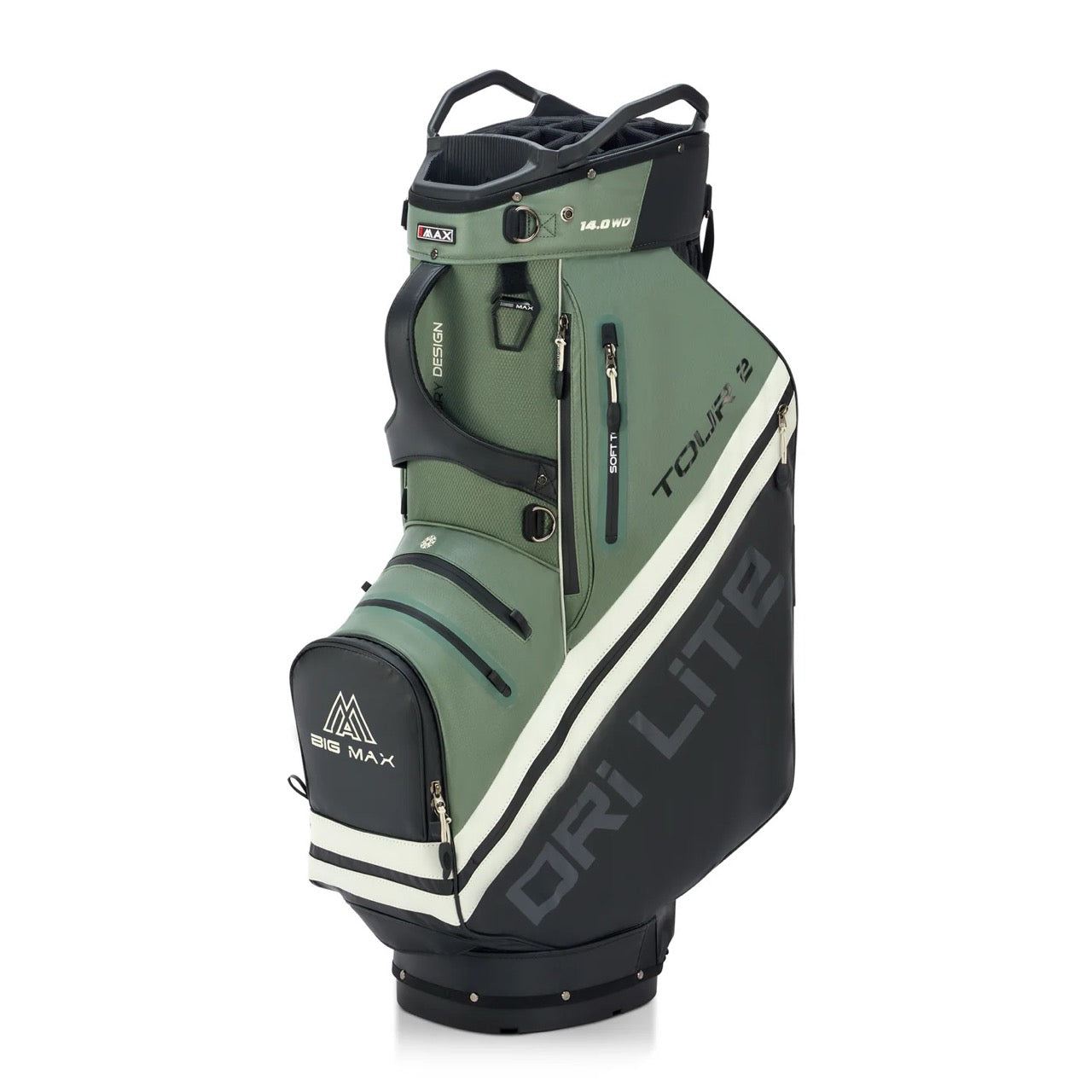 Dri Lite Tour 2 Cart Bag Black/Olive/White