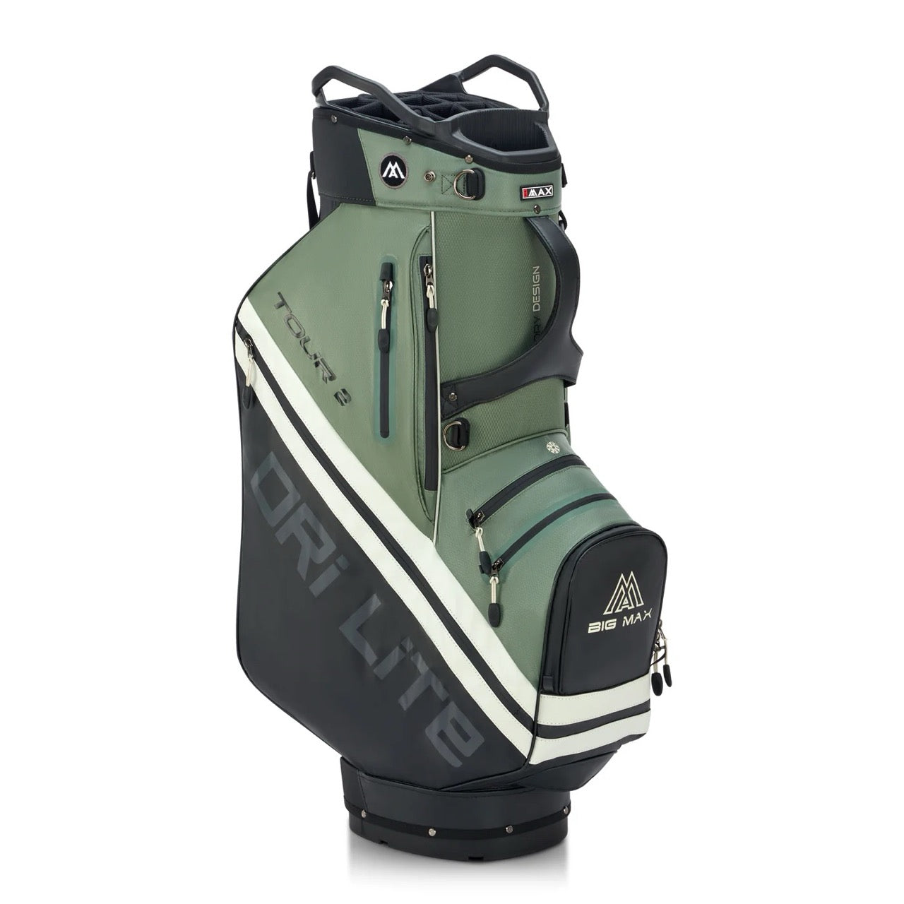Dri Lite Tour 2 Cart Bag Black/Olive/White
