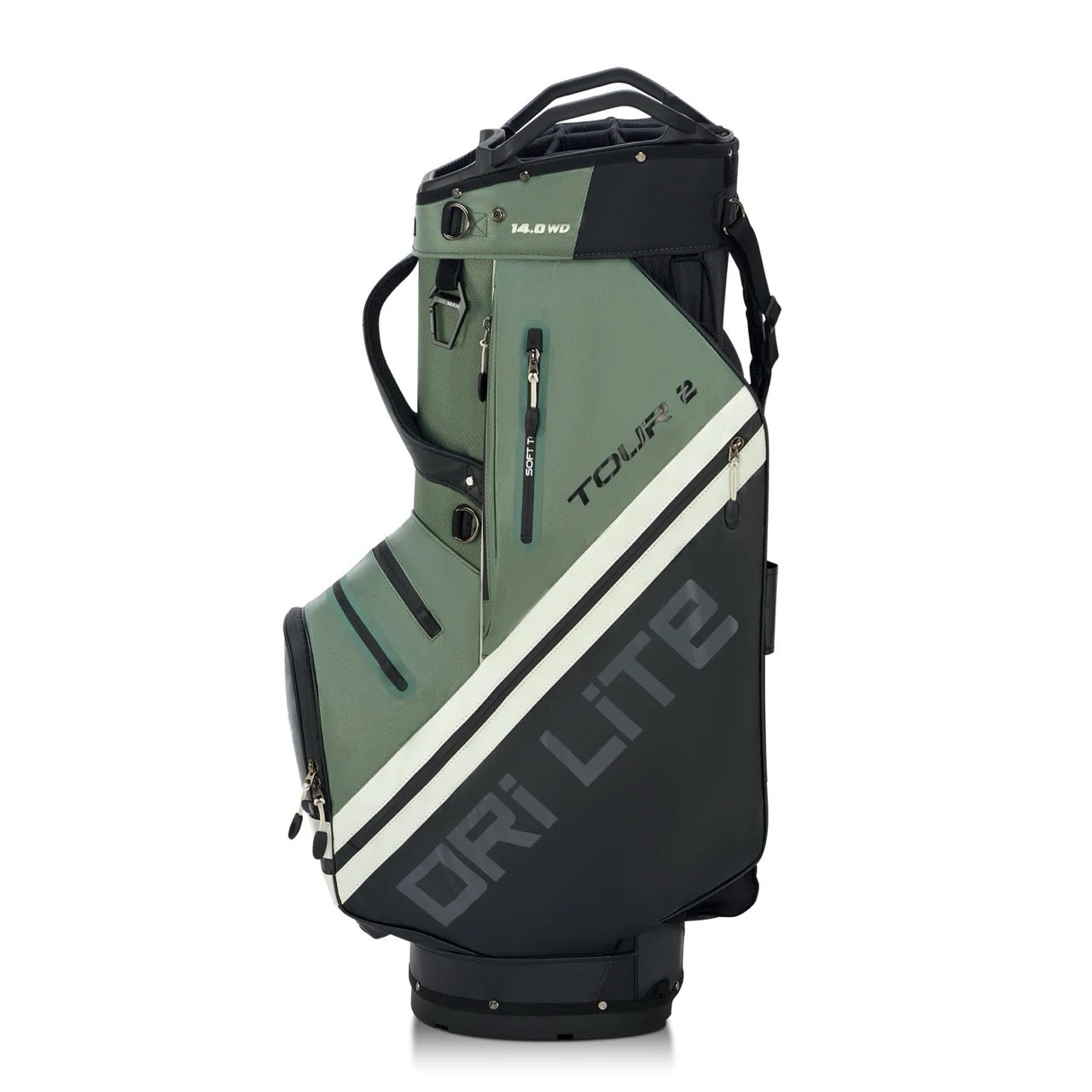 Dri Lite Tour 2 Cart Bag Black/Olive/White