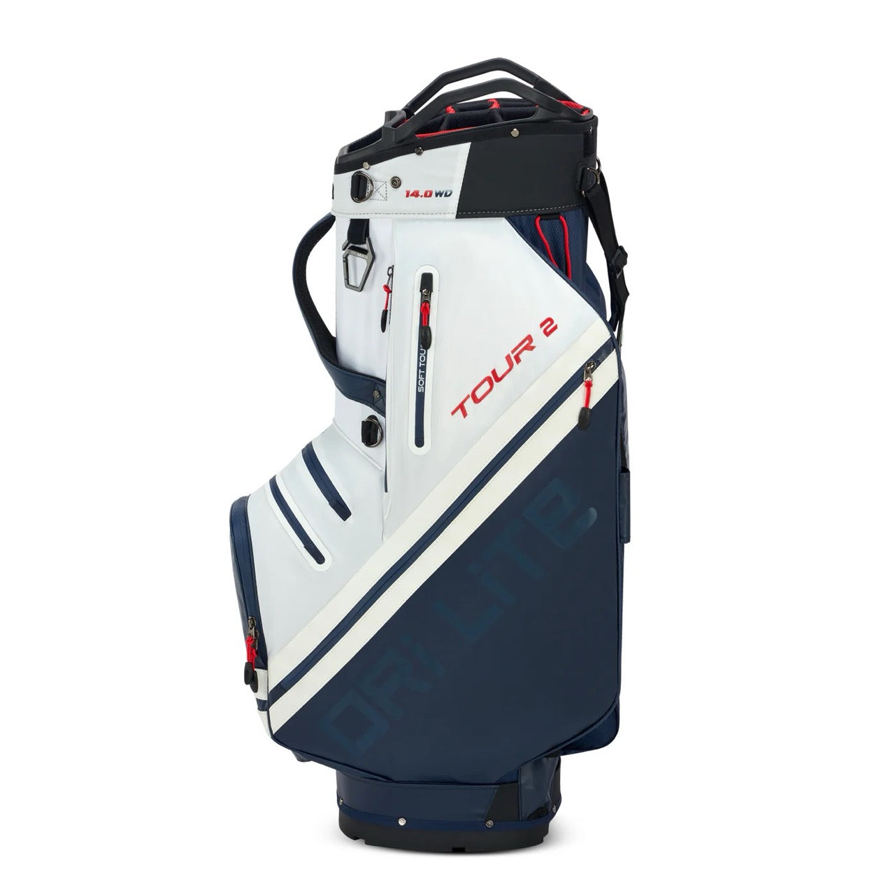 Dri Lite Tour 2 Cart Bag White/Navy/Red