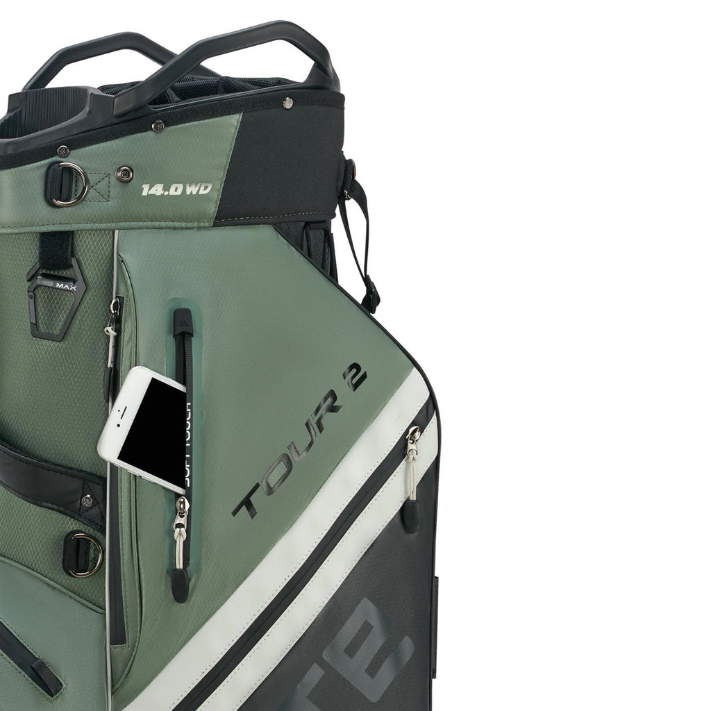 Dri Lite Tour 2 Cart Bag Black/Olive/White