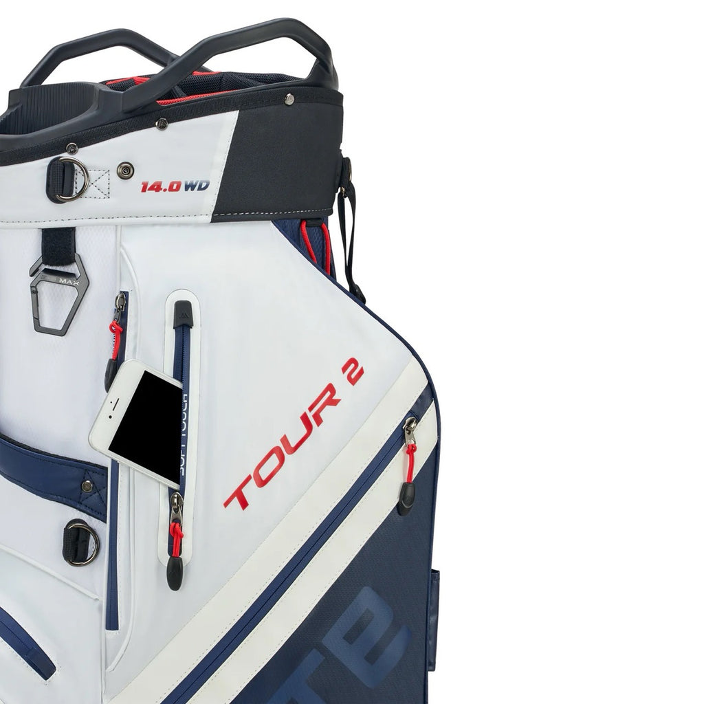 Dri Lite Tour 2 Cart Bag White/Navy/Red