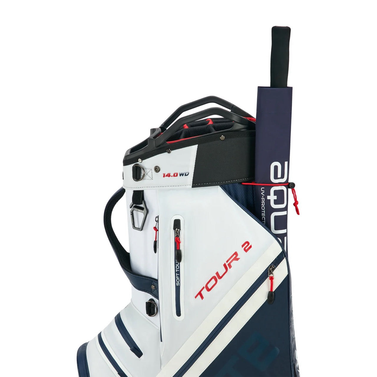 Dri Lite Tour 2 Cart Bag White/Navy/Red