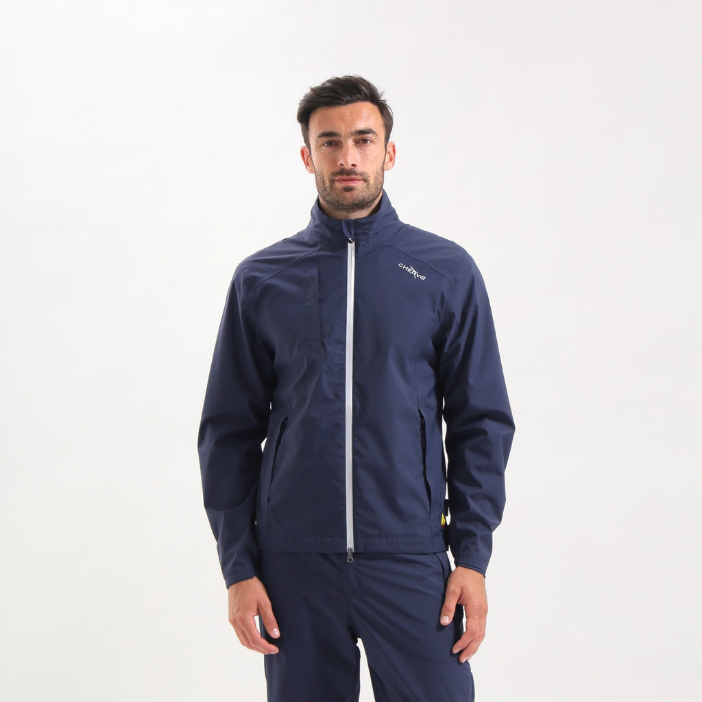 Giacca antipioggia da uomo Masterpiece, colore blu navy