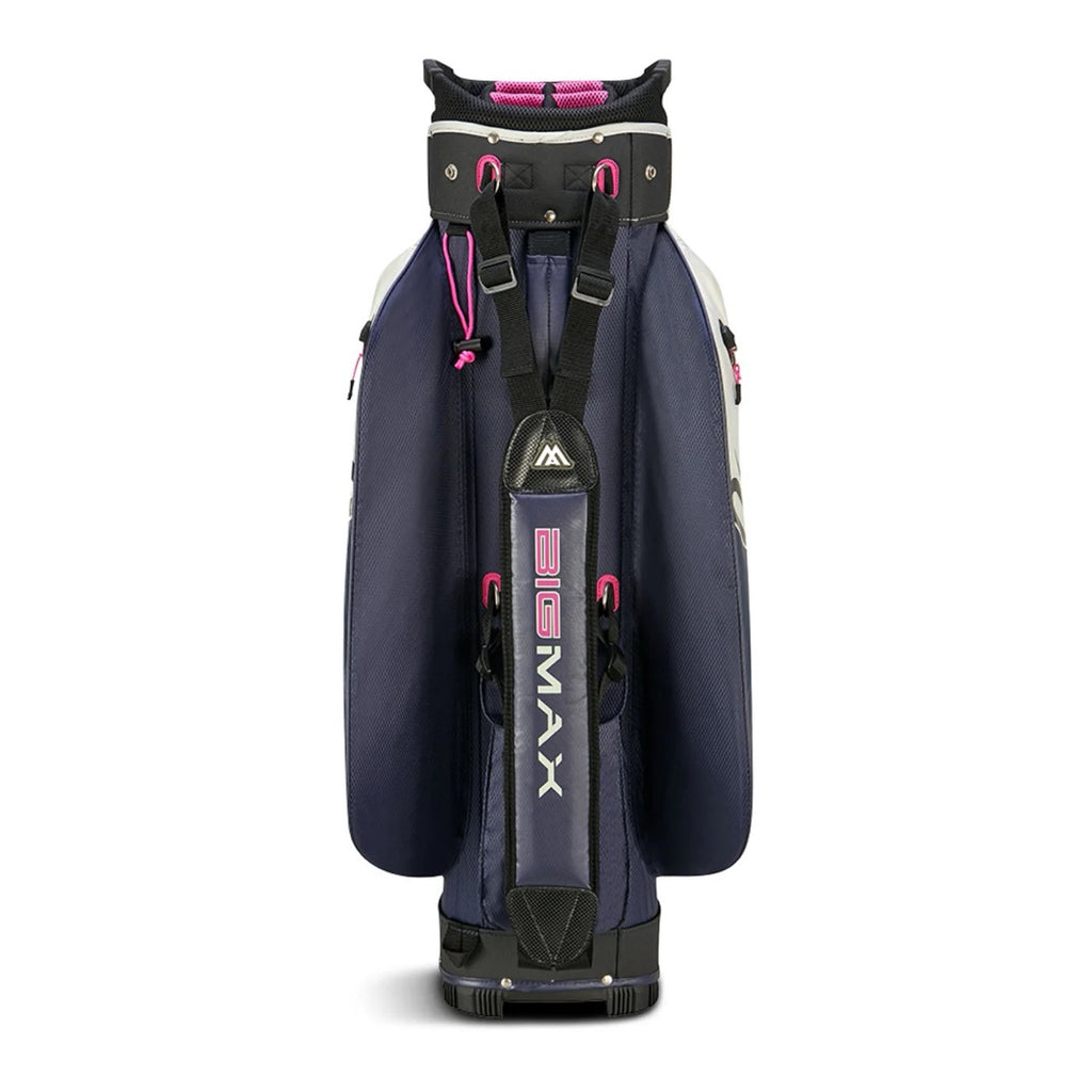 Aqua Sport 4 cart bag white/steel blue/fuchsia