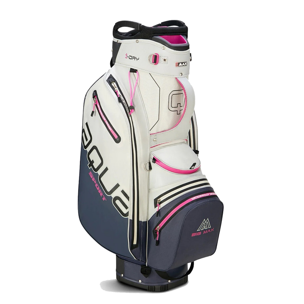 Aqua Sport 4 Cartbag Weiss/Steelblue/Fuchsia