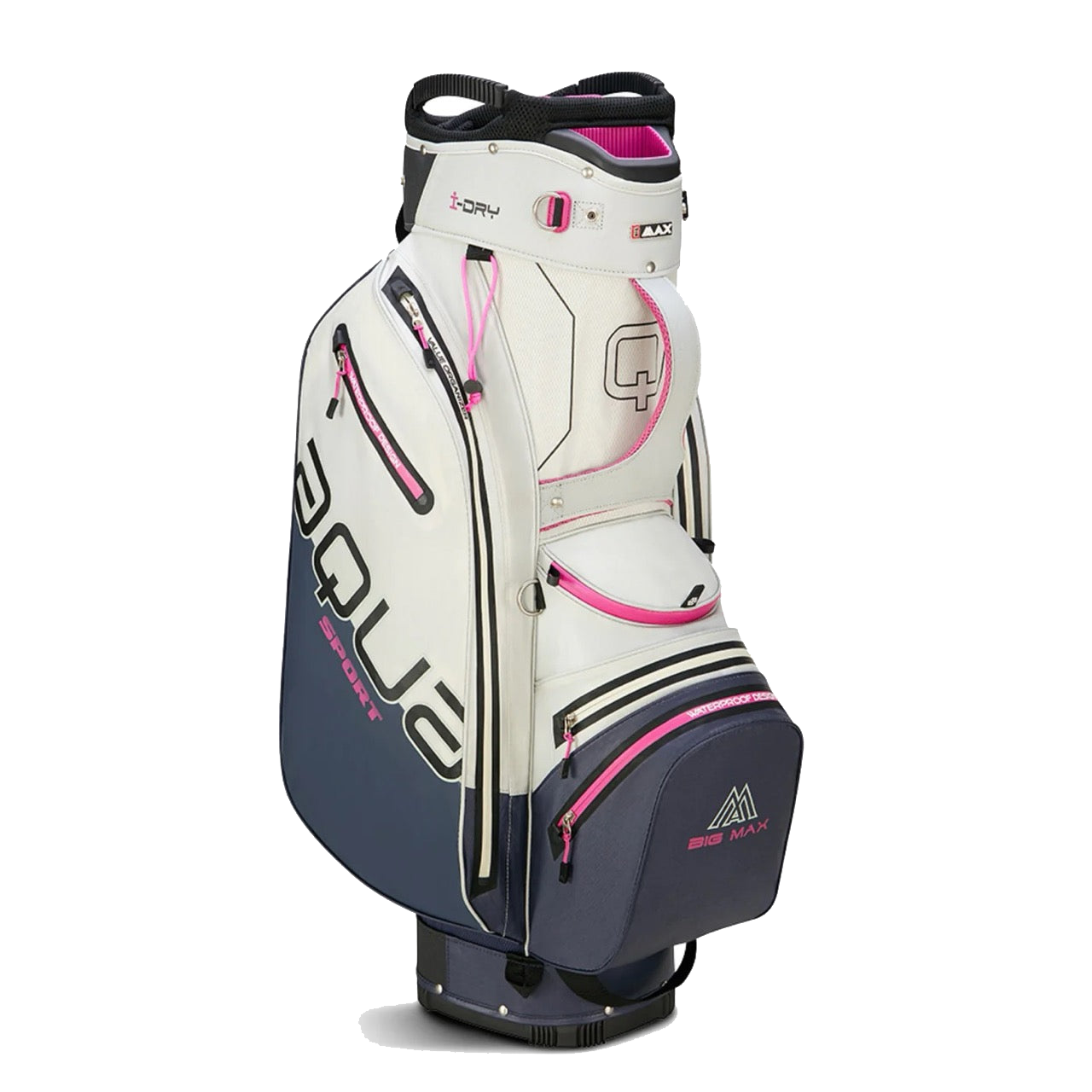 Aqua Sport 4 Cart Bag White/Steelblue/Fuchsia