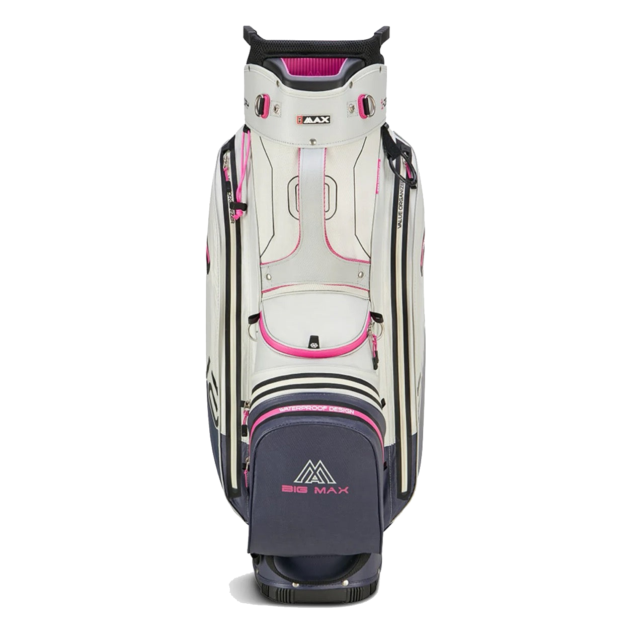 Aqua Sport 4 Cart Bag White/Steelblue/Fuchsia