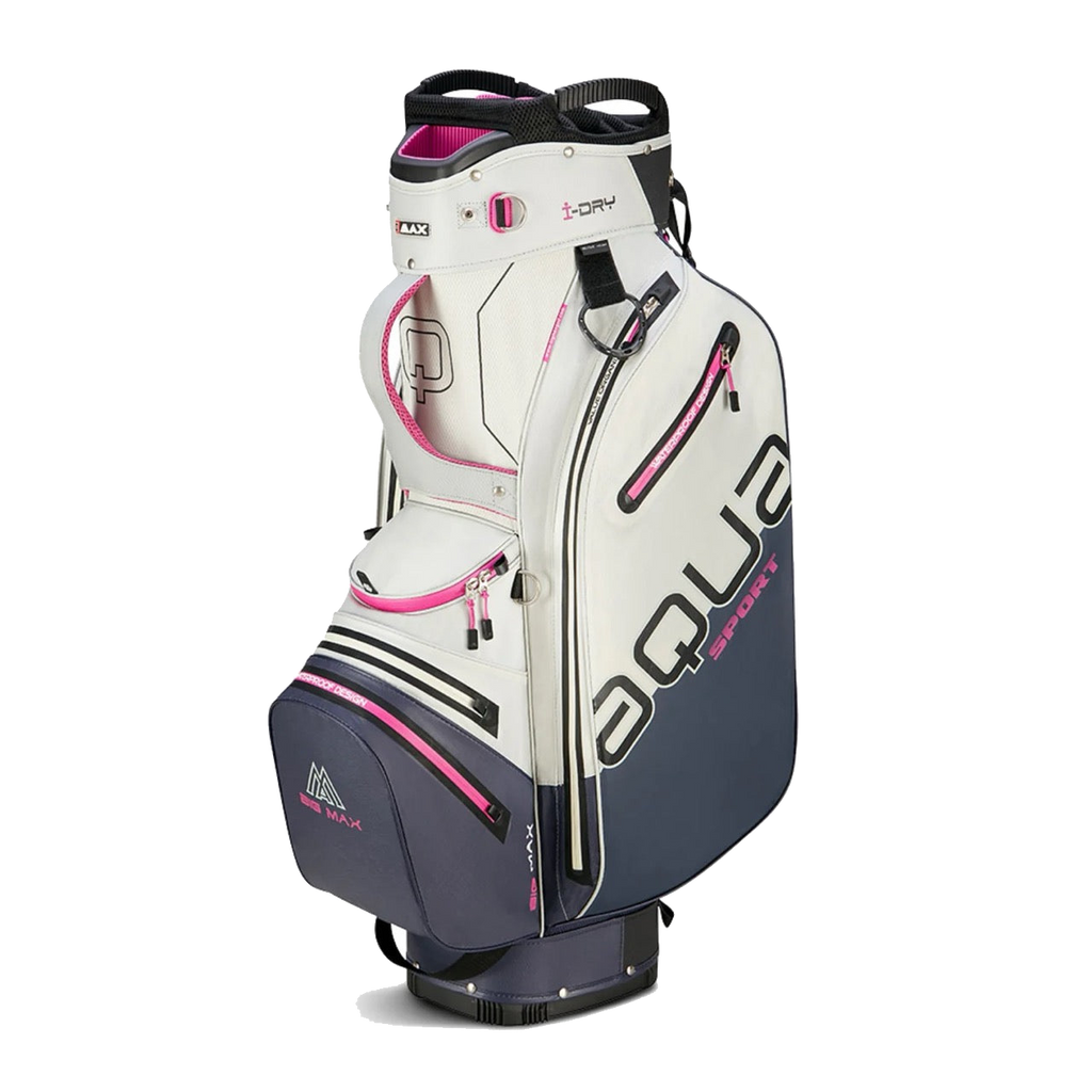 Aqua Sport 4 Cartbag Weiss/Steelblue/Fuchsia