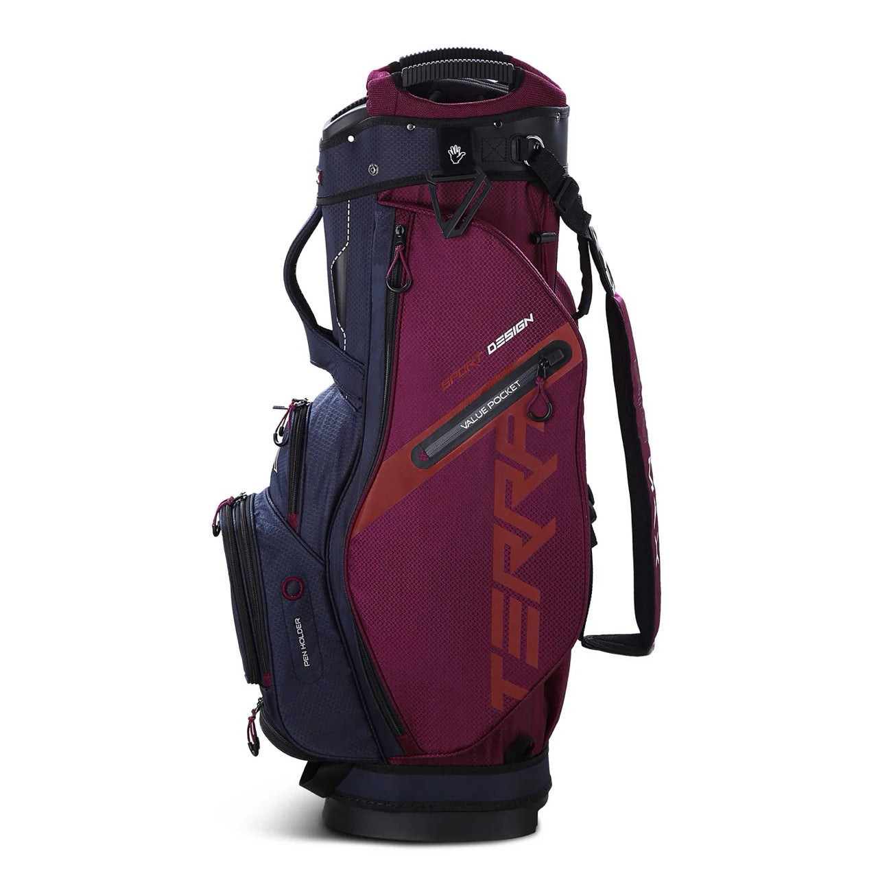 Terra Sport Cartbag Navy/Merlot