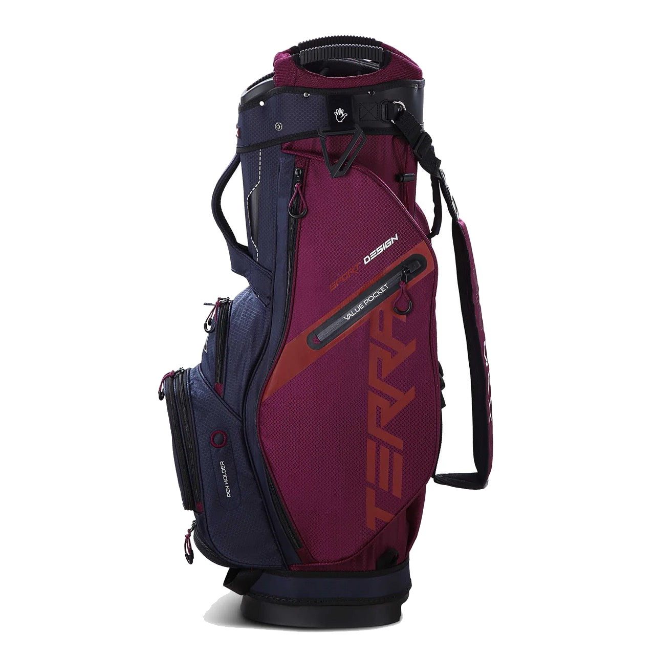 Terra Sport Cartbag Navy/Merlot