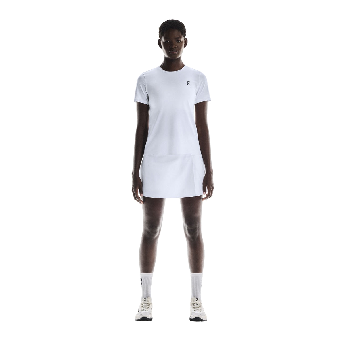 Court Skirt Pleated Damen Weiss