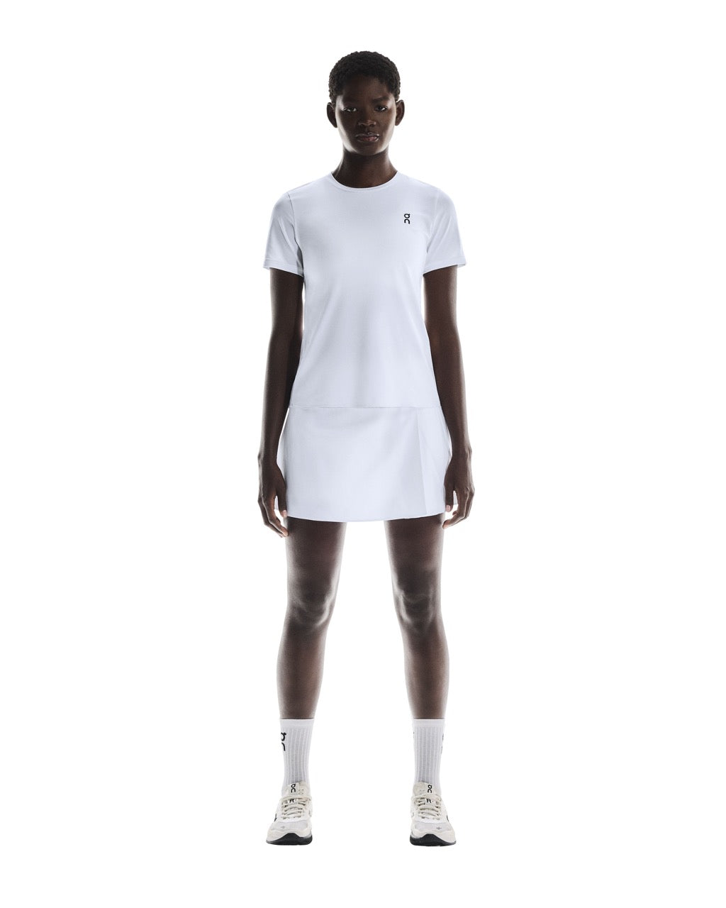 Jupe Court Plissée Femme Blanc