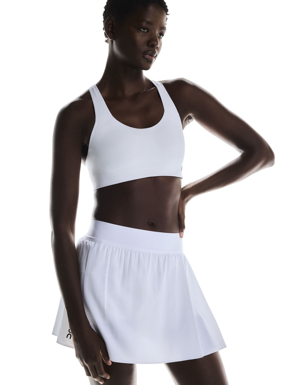 Jupe Court Plissée Femme Blanc