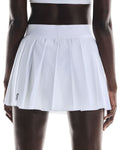 Jupe Court Plissée Femme Blanc