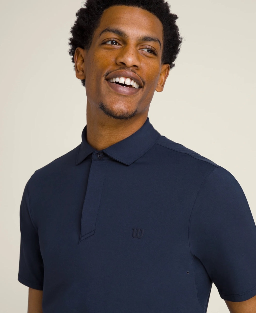 Polo da uomo League, colore blu navy