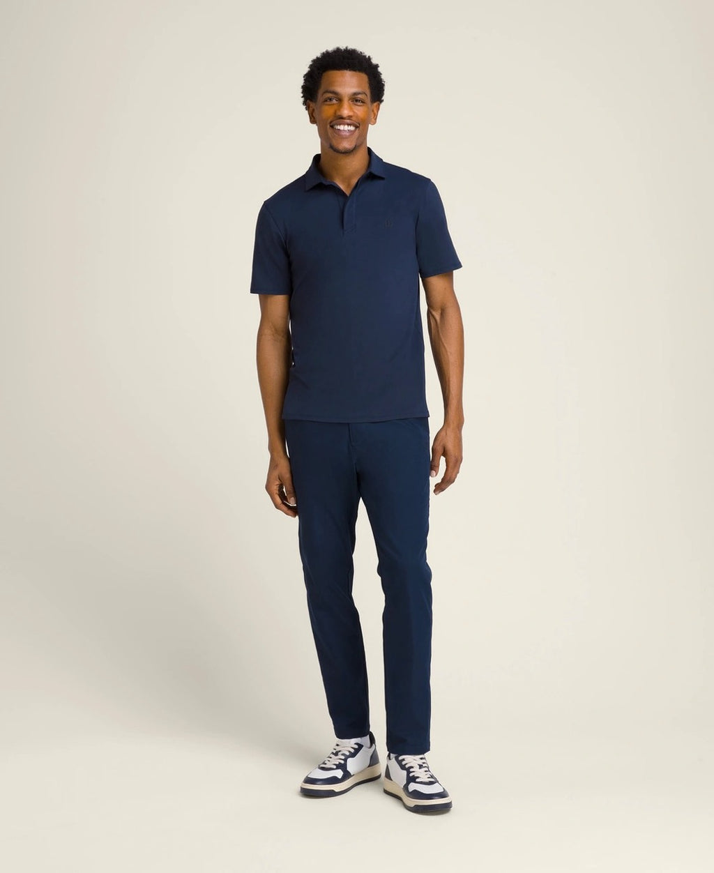 Polo da uomo League, colore blu navy