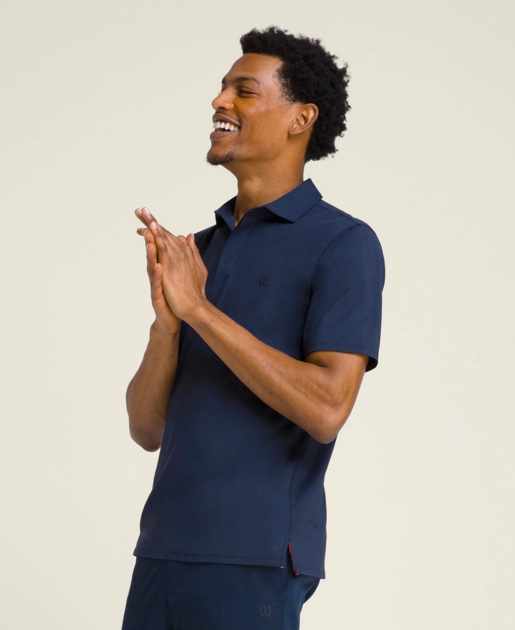 Polo da uomo League, colore blu navy