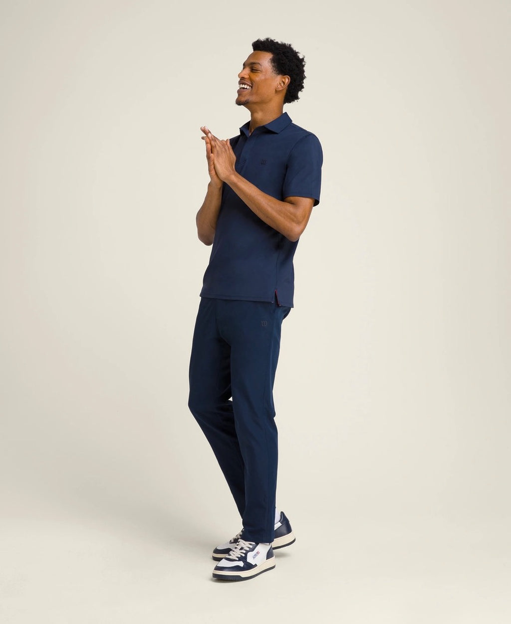 Polo da uomo League, colore blu navy