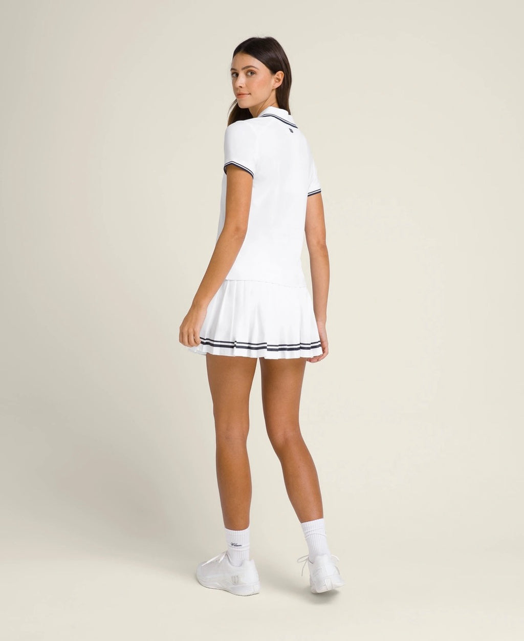 Polo féminin blanc
