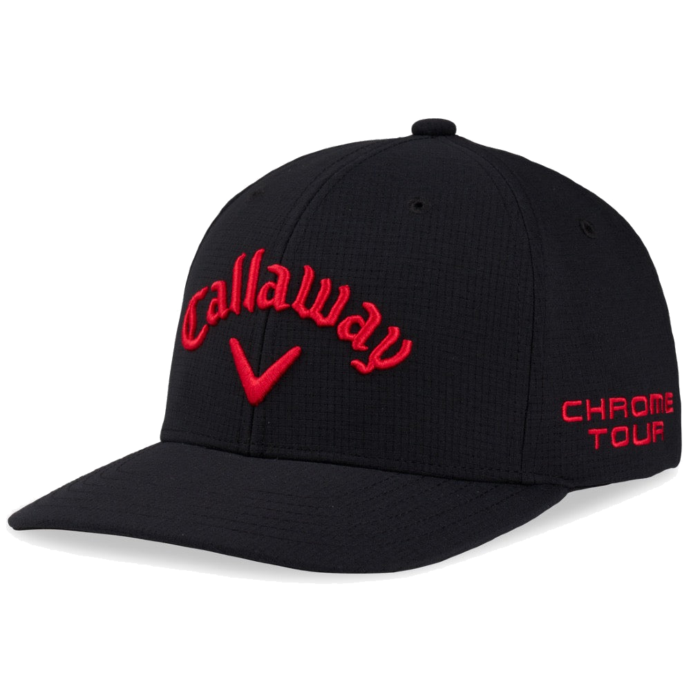 Tour Authentic Performance Pro Cap Schwarz/Rot