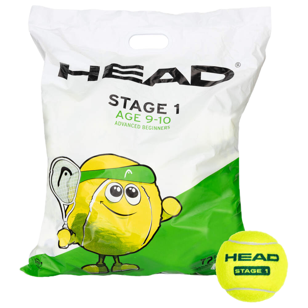 Head TIP Grün Polybag 72 Bälle