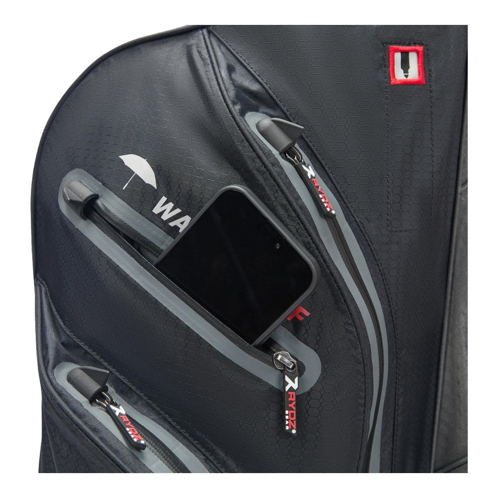Skip Q9 Waterproof Cart Bag Charcoal/Lime