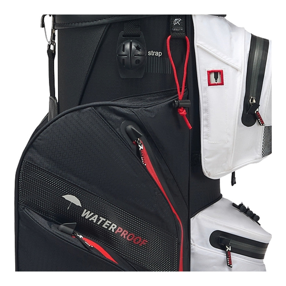 Navigator QO14 Waterproof Cartbag Schwarz/Weiss/Rot