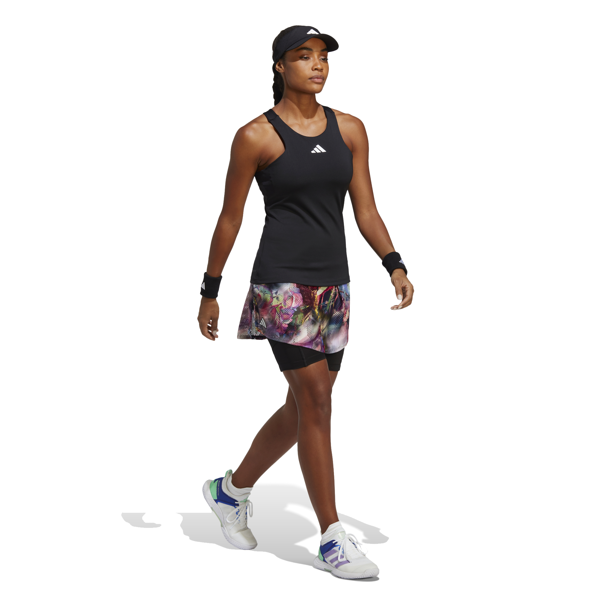 Tennis Y tank top black