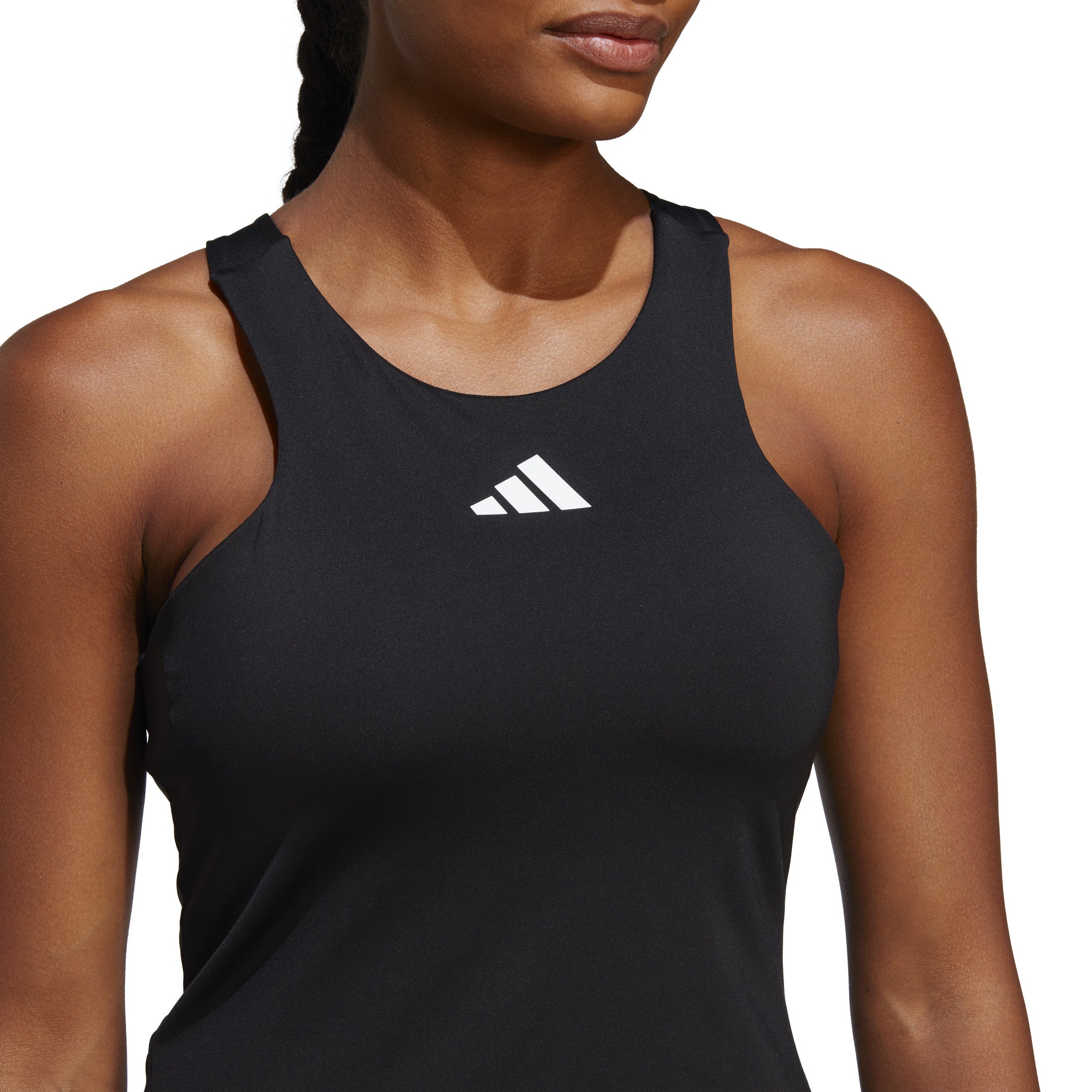Tennis Y tank top black
