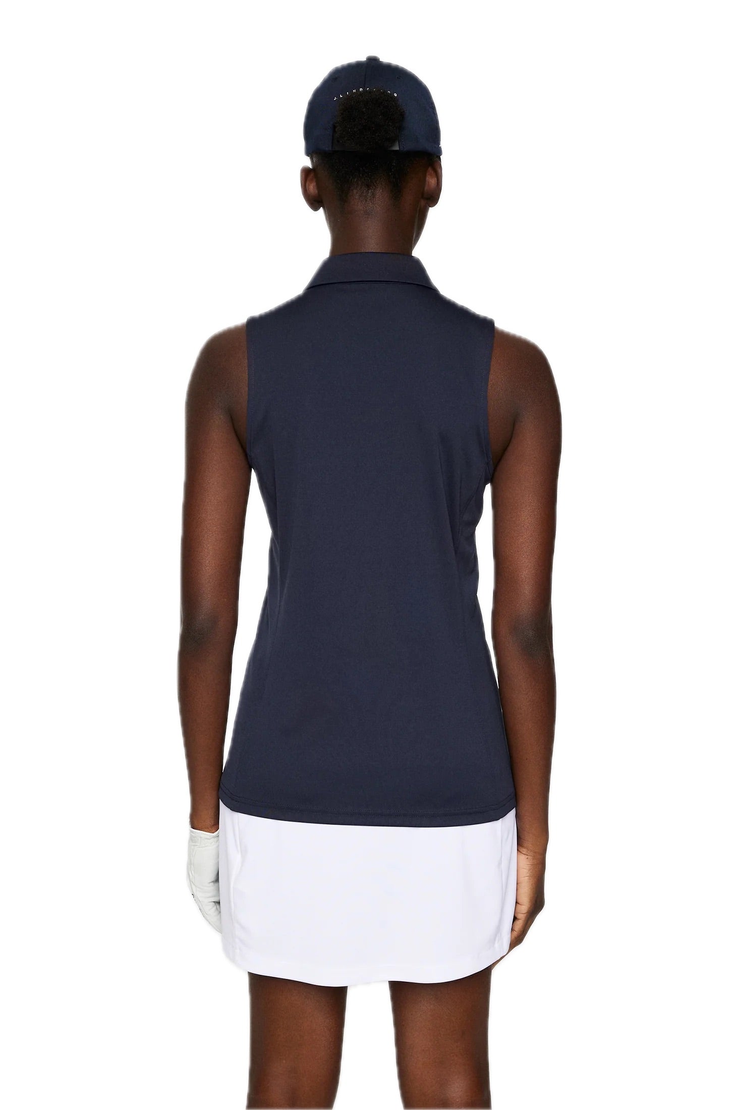 Polo sans manches Dena pour femme, bleu marine