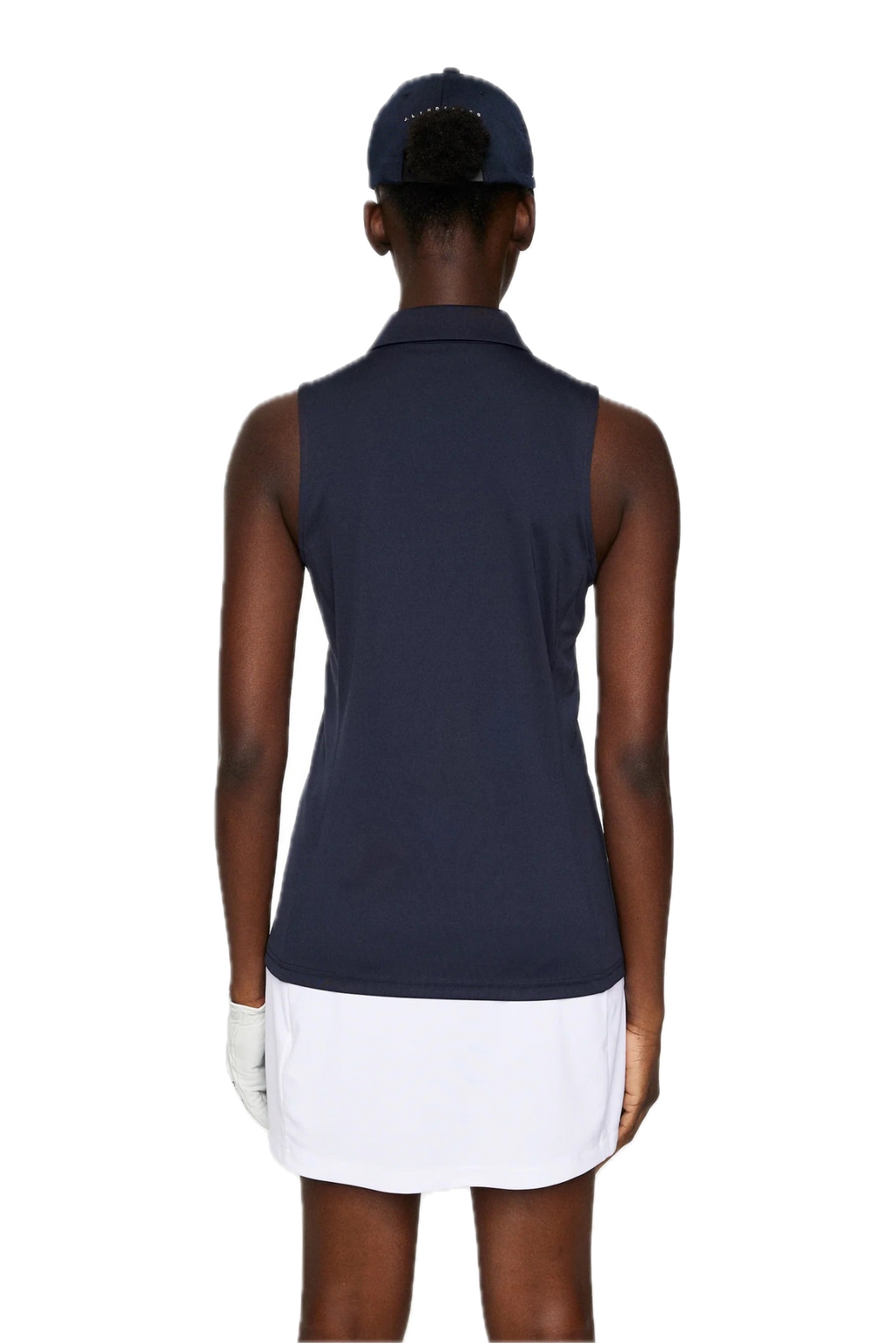 Polo sans manches Dena pour femme, bleu marine