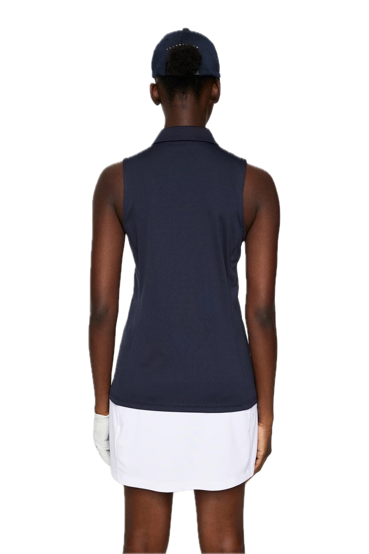 Polo sans manches Dena pour femme, bleu marine
