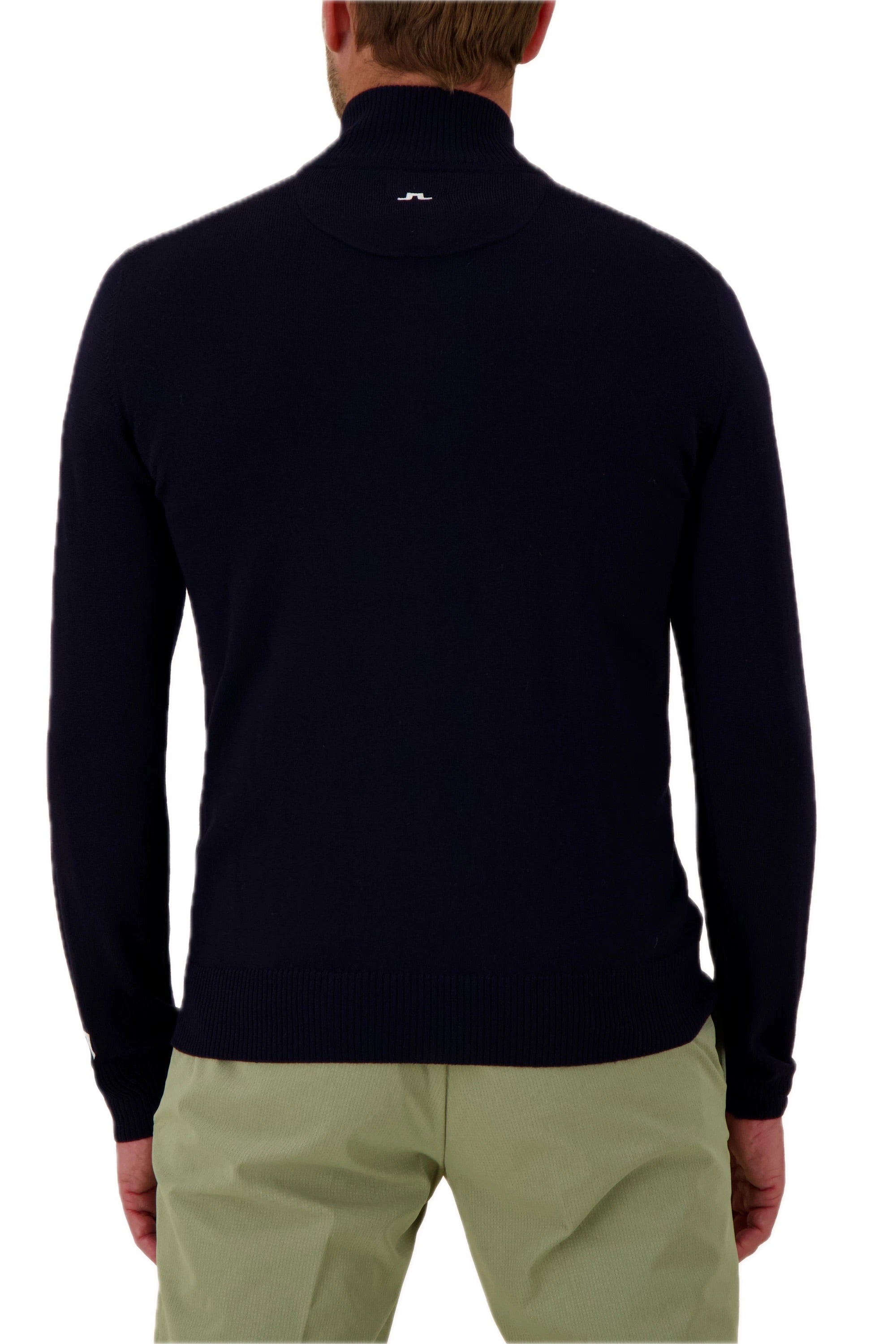 Kian Knitted Zipped Sweater Herren Navy