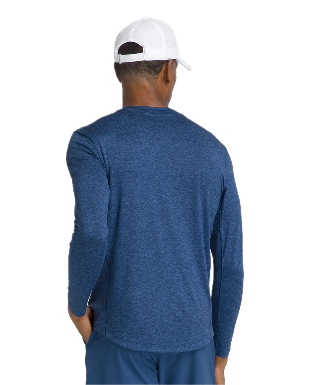 T-shirt Performance LS Homme Court Bleu