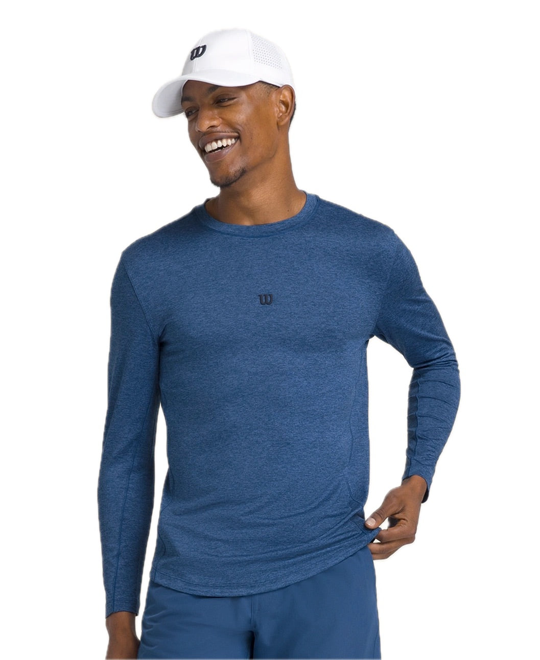 T-shirt Performance LS Homme Court Bleu