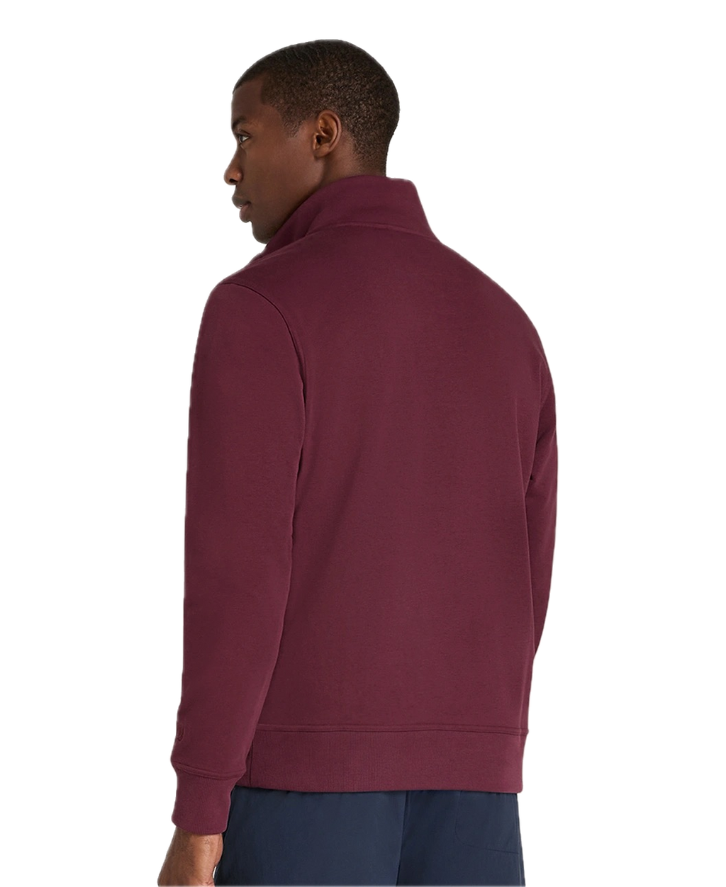 Sweat-shirt Club 1/2 Zip Mock Homme Rouge