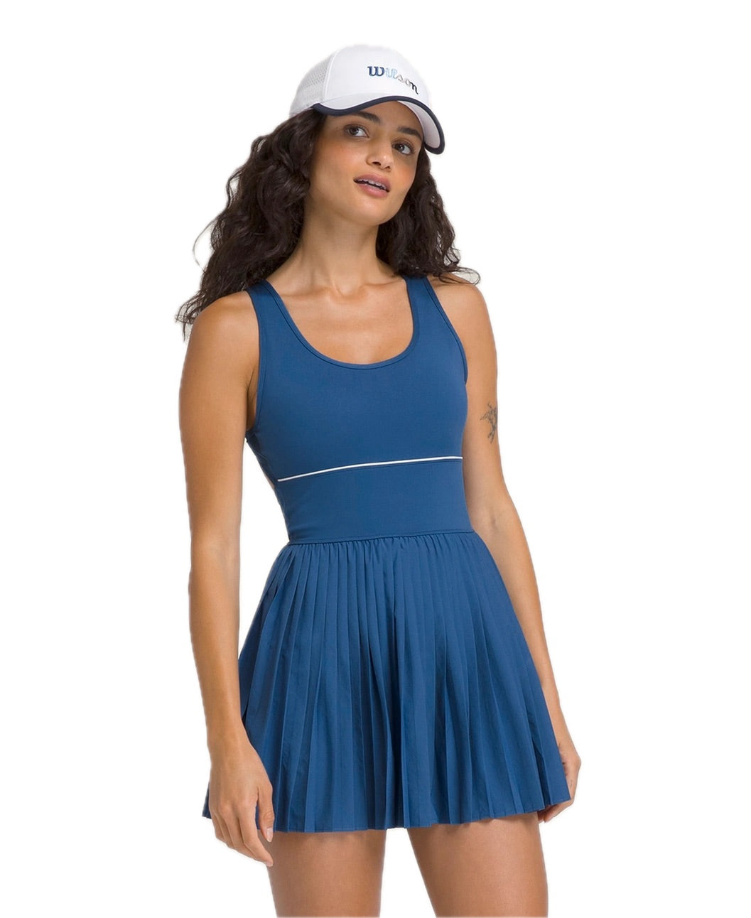 Robe de tennis Sportif Femme Court Bleu