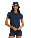 Pro Seamless T-Shirt Damen Navy