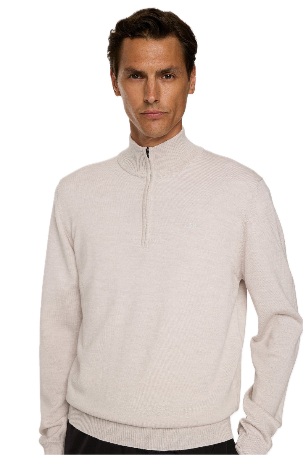 Kiyan Quarter Zip Sweater Herren Moonbeam